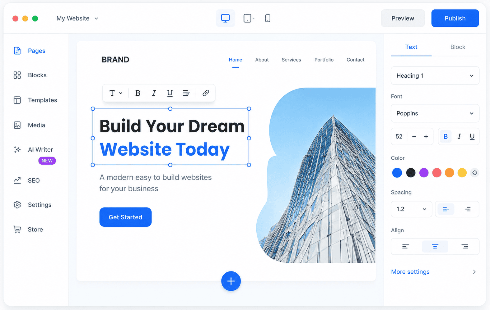 Website Builder Template